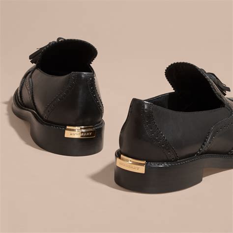 burberry loafers women's